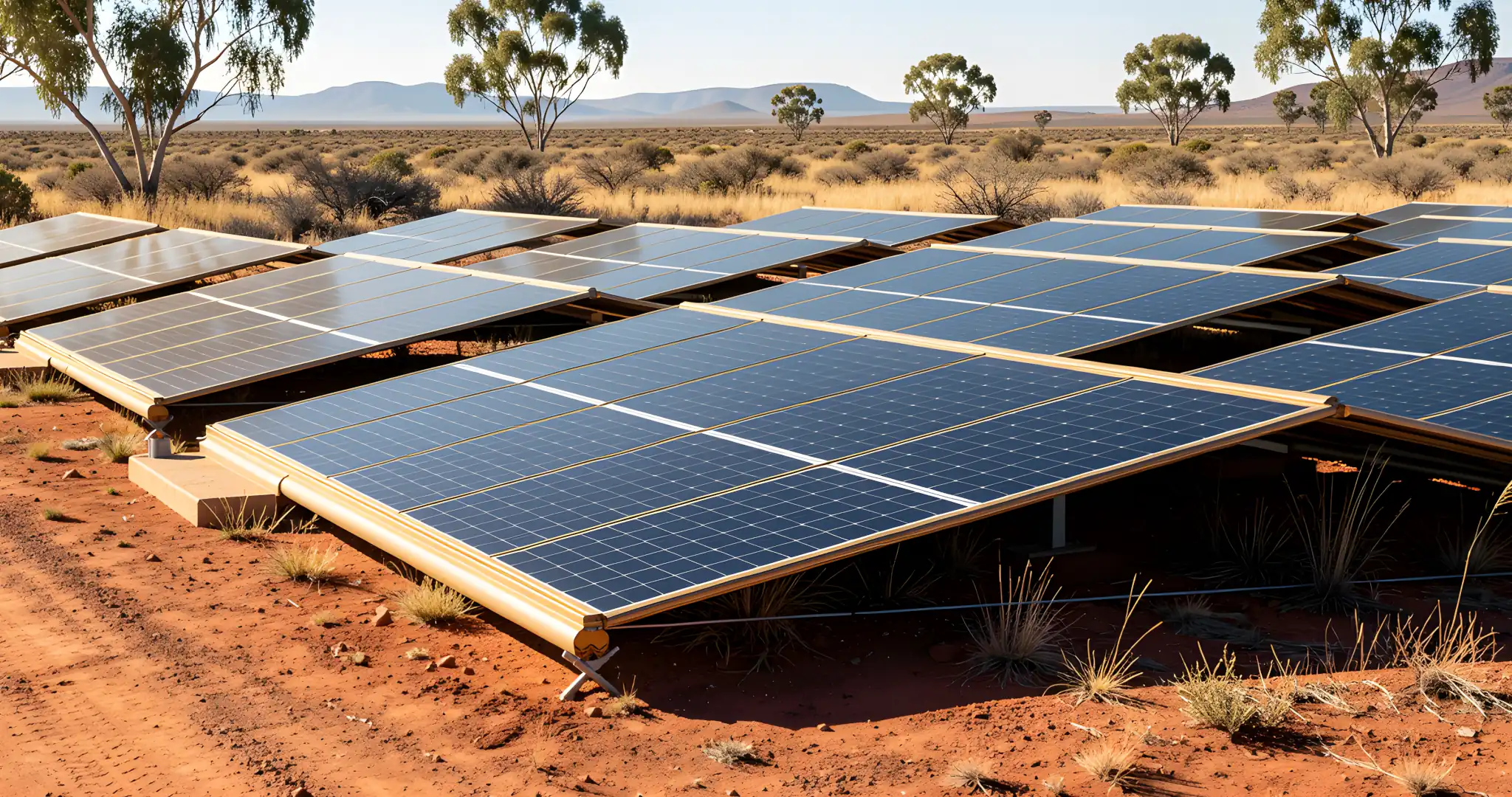 Solar Waves appliance, folded out on site